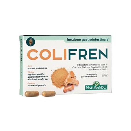 Naturando Colifren integratore per digestione e pancia gonfia 30 compresse Naturando Colifren integratore per digestione e pancia gonfia 30 compresse