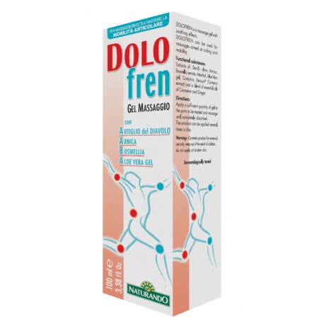 Naturando Dolofren gel da massaggio lenitivo per dolori muscolari 100 ml