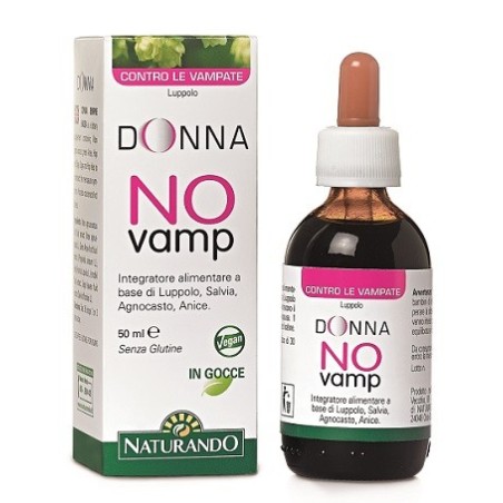 Naturando Donna No Vamp integratore per vampate in menopausa 50 ml Naturando Donna No Vamp integratore per vampate in menopausa 50 ml