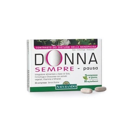 Naturando Donna Sempre Pausa integratore per il benessere in menopausa 30 compresse Naturando Donna Sempre Pausa integratore per il benessere in menopausa 30 compresse