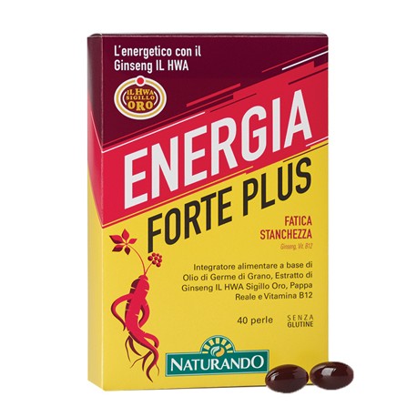 Naturando Energia Forte Plus integratore contro fatica stanchezza 40 perle