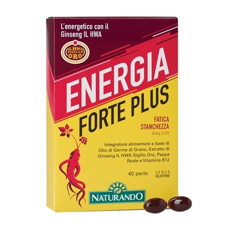 Naturando Energia Forte Plus integratore contro fatica stanchezza 40 perle Naturando Energia Forte Plus integratore contro fatica stanchezza 40 perle
