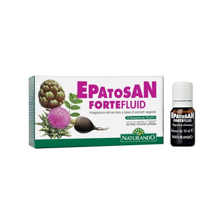 Naturando Epatosan Forte Fluid integratore depurativo per il fegato 10 x 10 ml