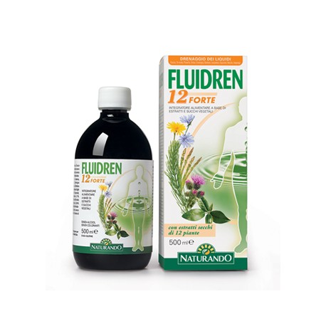 Naturando Fluidren 12 Forte integratore vegetale drenante 500 ml