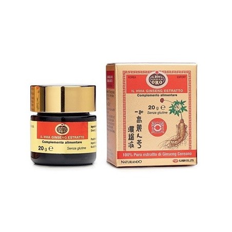 Naturando Il HWA Ginseng estratto integratore tonificante 20 g Naturando Il HWA Ginseng estratto integratore tonificante 20 g