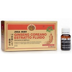 Naturando JNSA Estratto fluido di Ginseng coreano con mirtillo 10 fiale 10 ml