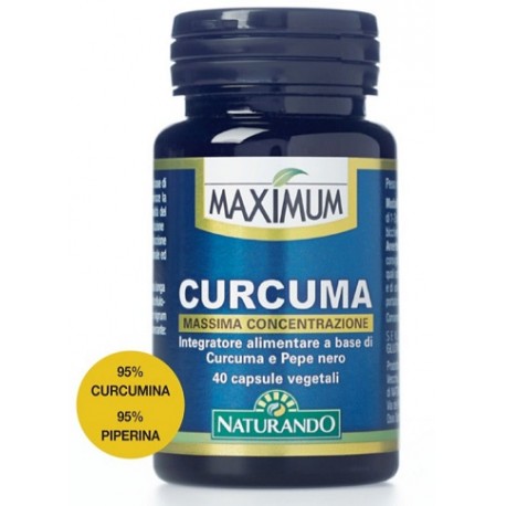 Naturando Maximum Curcuma integratore antiossidante digestivo 40 capsule