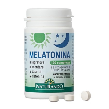 Naturando Melatonina integratore per sonno e jet lag 120 compresse Naturando Melatonina integratore per sonno e jet lag 120 compresse