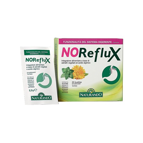 Naturando NoReflux integratore per digestione e stitichezza 20 bustine