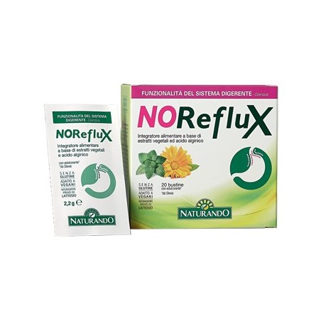 Naturando NoReflux integratore per digestione e stitichezza 20 bustine Naturando NoReflux integratore per digestione e stitichezza 20 bustine