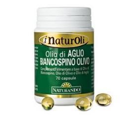 Naturando I NaturOli Olio di aglio biancospino olivo per la pressione 70 perle