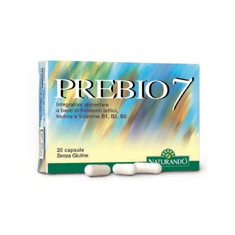 Naturando Prebio 7 integratore di fermenti lattici per flora intestinale 20 capsule