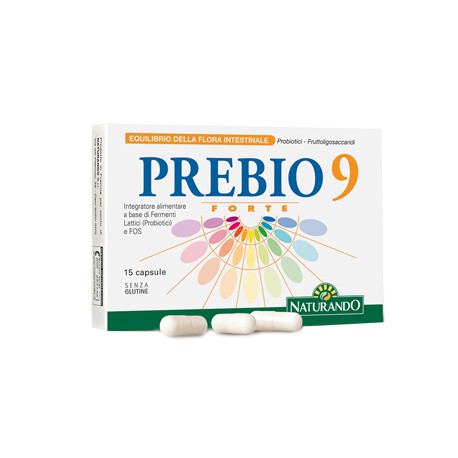 Naturando Prebio 9 Forte integratore di fermenti lattici 15 capsule