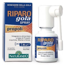 Naturando Riparo gola propoli spray per il benessere della gola 25 ml