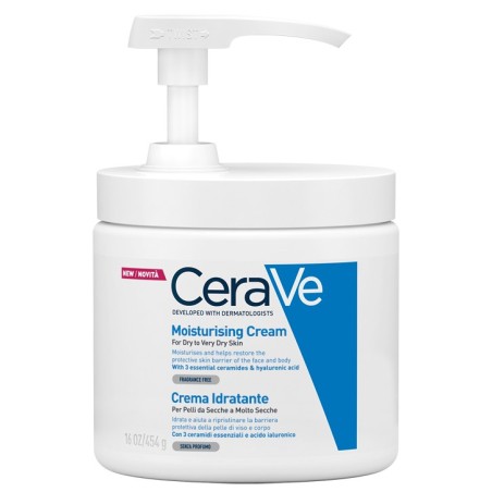 CeraVe Crema idratante per pelli secche e molto secche viso e corpo 473 ml CeraVe Crema idratante per pelli secche e molto secche viso e corpo 473 ml
