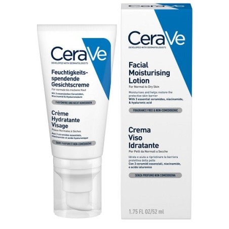 CeraVe Crema viso idratante per pelle da normale a secca 50 ml CeraVe Crema viso idratante per pelle da normale a secca 50 ml