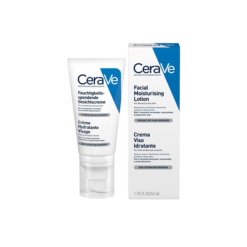 CeraVe Crema viso idratante per pelle da normale a secca 52 ml