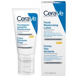 CeraVe Crema solare idratante viso SPF25 pelle normale e secca 50 ml