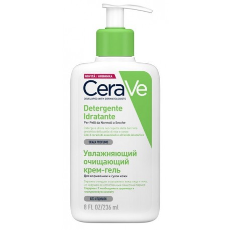 CeraVe Detergente viso e corpo pelle da normale a secca 236 ml
