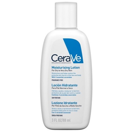 CeraVe Lozione idratante viso e corpo pelle da normale a secca 88 ml CeraVe Lozione idratante viso e corpo pelle da normale a secca 88 ml