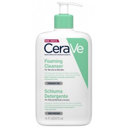 CeraVe Schiuma detergente struccante viso pelle da normale a grassa 473 ml