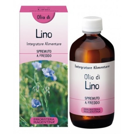 Erboristeria Magentina Olio di Lino integratore per diete vegetariane 250 ml