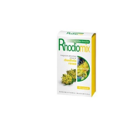 Erboristeria Magentina Rhodiomix integratore per il benessere mentale 60 capsule Erboristeria Magentina Rhodiomix integratore per il benessere mentale 60 capsule