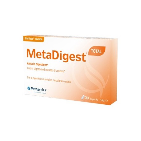 MetaDigest Total integratore digestivo con estratto di zenzero 30 capsule