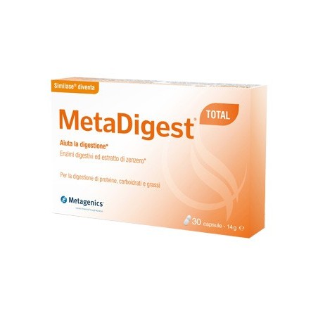 MetaDigest Total integratore digestivo con estratto di zenzero 30 capsule MetaDigest Total integratore digestivo con estratto di zenzero 30 capsule
