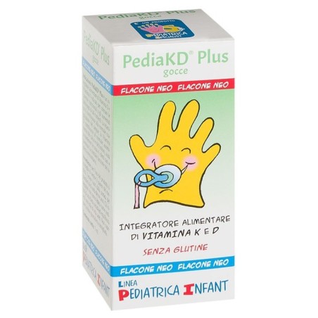 Pediatrica PediaKD Plus Integratore di vitamina K e D per bambini 5 ml Pediatrica PediaKD Plus Integratore di vitamina K e D per bambini 5 ml