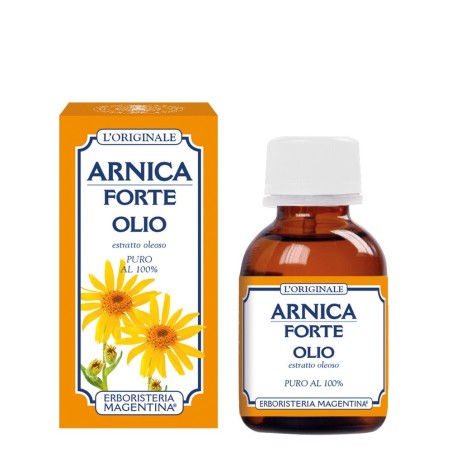 Erboristeria Magentina Arnica Forte olio puro per massaggi muscolari 50 ml Erboristeria Magentina Arnica Forte olio puro per massaggi muscolari 50 ml