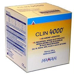 Clin 4000 - Lassativo in polvere barattolo da 200 g con dosatore