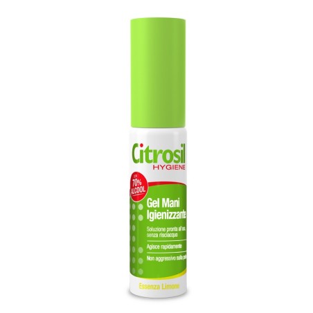 Citrosil Hygiene Gel Mani Igienizzante 70% di alcol essenza limone 25 ml Citrosil Hygiene Gel Mani Igienizzante 70% di alcol essenza limone 25 ml
