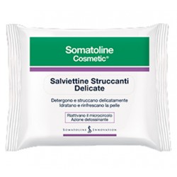Somatoline Cosmetic Salviettine struccanti delicate viso occhi labbra 20 pezzi