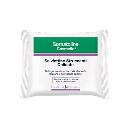 Somatoline Cosmetic Salviettine struccanti delicate viso occhi labbra 20 pezzi Somatoline Cosmetic Salviettine struccanti delicate viso occhi labbra 20 pezzi