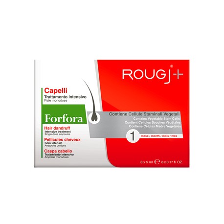 Rougj+ Lozione capillare antiforfora trattamento intensivo 3 mesi 24 fiale da 5 ml