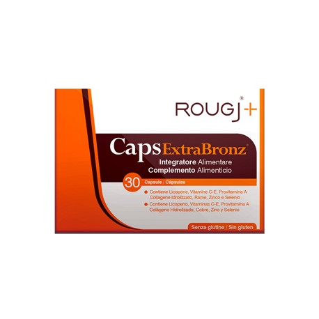 Rougj+ CapsExtraBronz integratore antiossidante per abbronzatura 30 capsule