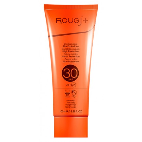 ROUGJ+ Crema solare viso corpo alta protezione SPF 30 100 ml