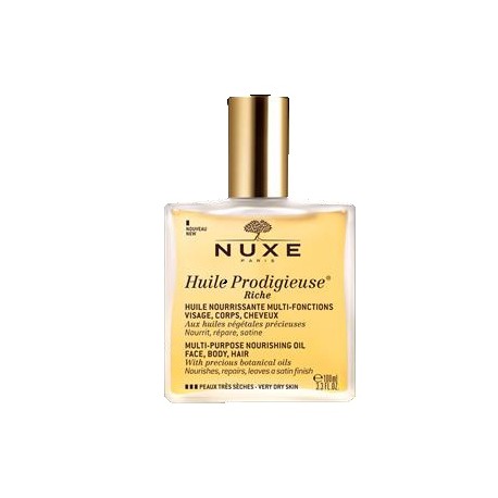 Nuxe Huile Prodigieuse Riche Olio secco viso corpo capelli 100 ml