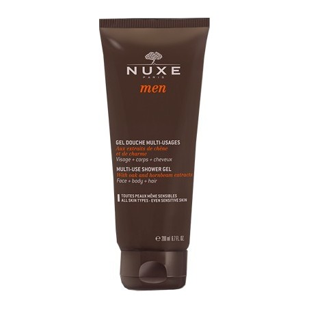 Nuxe Men Gel doccia viso corpo e capelli quercia e carpino 200 ml Nuxe Men Gel doccia viso corpo e capelli quercia e carpino 200 ml