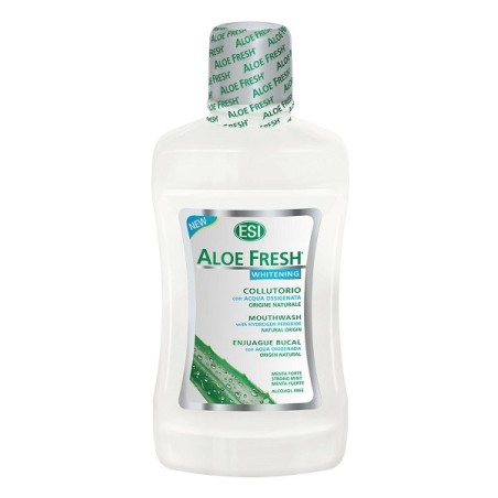 ESI Aloe Fresh Whitening collutorio sbiancante per denti ingialliti 500 ml ESI Aloe Fresh Whitening collutorio sbiancante per denti ingialliti 500 ml