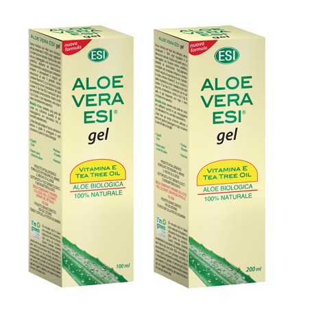 ESI Aloe Vera gel con vitamina E e Tea Tree 100% naturale per pelle secca 100 ml