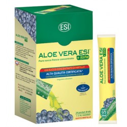 ESI Aloe Vera + Forte Mirtillo integratore digestivo depurativo lassativo 24 pocket drink da 20 ml
