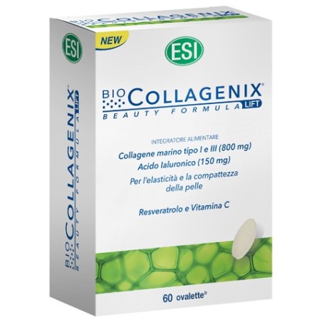 ESI Biocollagenix integratore per elasticità e compattezza della pelle 60 ovalette ESI Biocollagenix integratore per elasticità e compattezza della pelle 60 ovalette