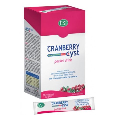 ESI Cranberry Cyst integratore per il benessere delle vie urinarie 16 bustine 