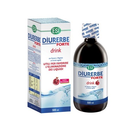 ESI Diurerbe Forte integratore al melograno drenante dei liquidi in eccesso 500 ml ESI Diurerbe Forte integratore al melograno drenante dei liquidi in eccesso 500 ml