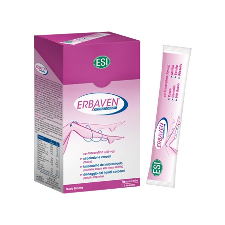 ESI Erbaven integratore per il benessere delle gambe affaticate 16 pocket drink da 20 ml