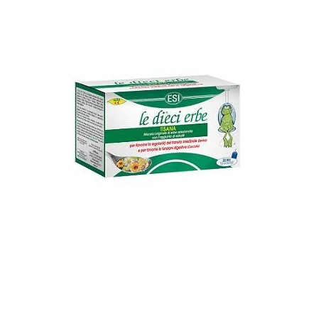 ESI Le Dieci Erbe della Notte tisana per la regolarità intestinale e digestiva 20 filtri ESI Le Dieci Erbe della Notte tisana per la regolarità intestinale e digestiva 20 filtri