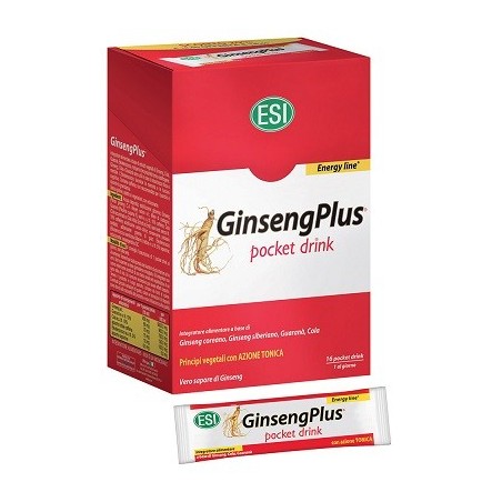 ESI GinsengPlus integratore tonico energizzante 16 pocket drink da 10 ml ESI GinsengPlus integratore tonico energizzante 16 pocket drink da 10 ml