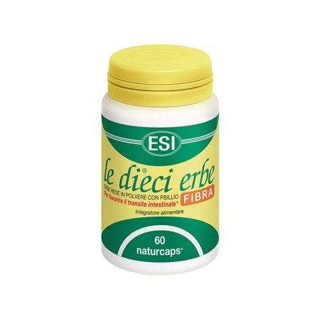 ESI Le Dieci Erbe Fibra integratore naturale contro la stitichezza 60 naturcaps ESI Le Dieci Erbe Fibra integratore naturale contro la stitichezza 60 naturcaps